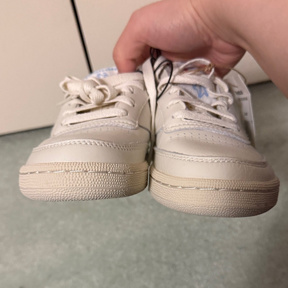 Reebok CLUB C 85 VINTAGE CO Women Leather Sneakers -Chalk/Blue-Size 7.5-NWT - Picture 14 of 14